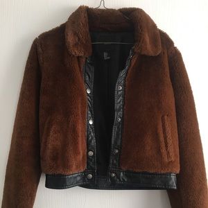 FAUX FUR SHERPA JACKET